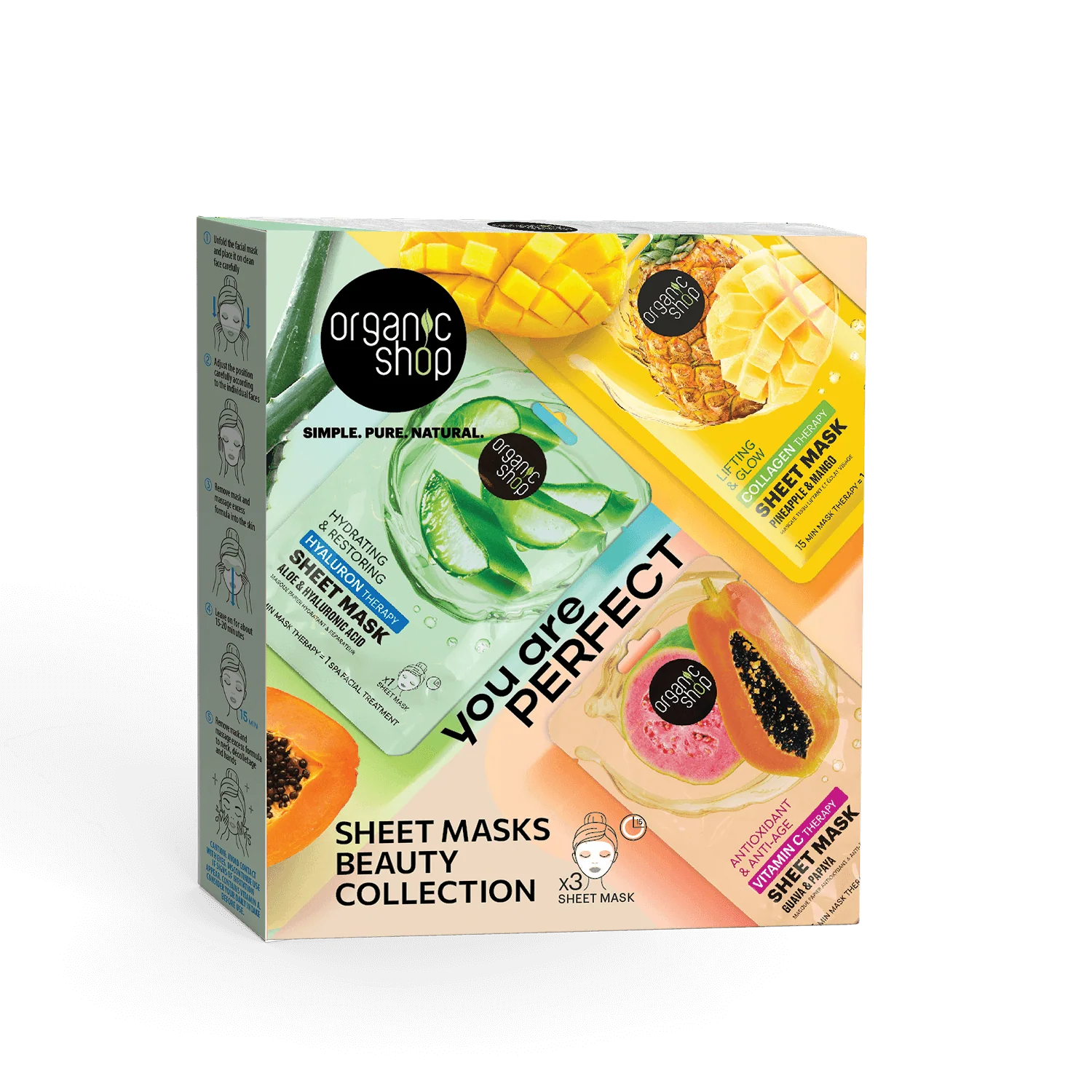 Organic Shop – You Are Perfect Sheet Masks Beauty Collection