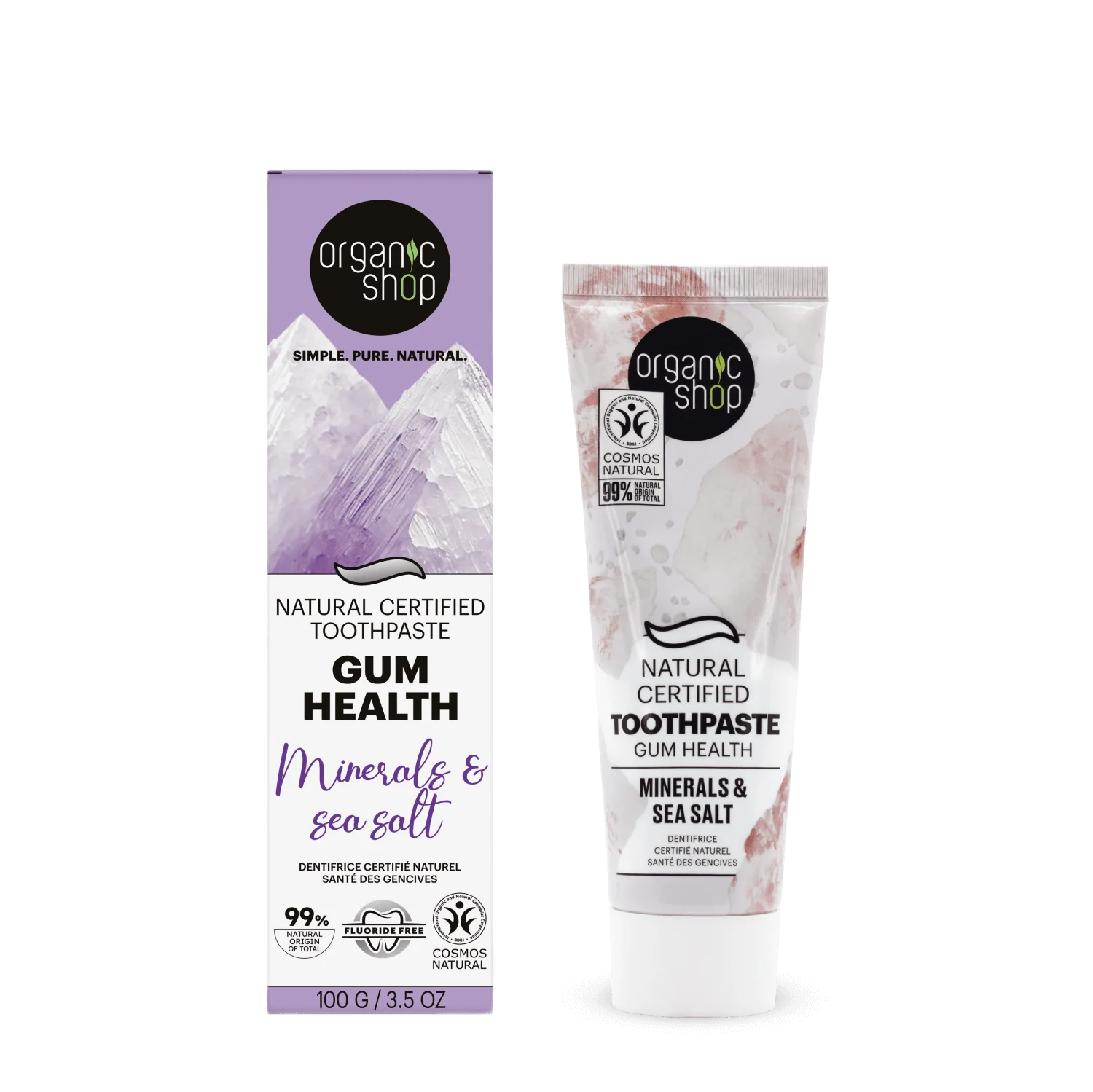 Organic Shop – Minerals & Salt Natural Toothpaste