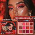 SFR COLOUR - RED 12 EYESHADOW PALETTE