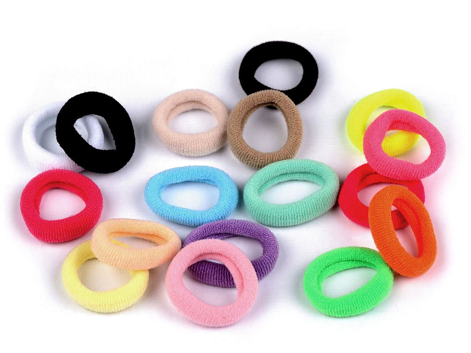Candy & Black Elastic Hair Ties