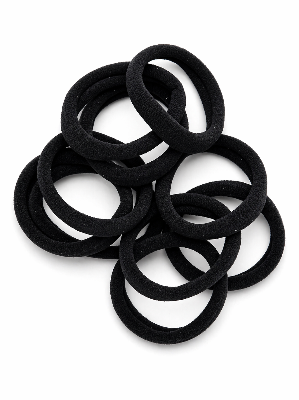 Candy & Black Elastic Hair Ties