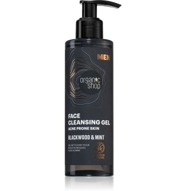 Organic Shop Men – Blackwood & Mint Face Cleansing Gel