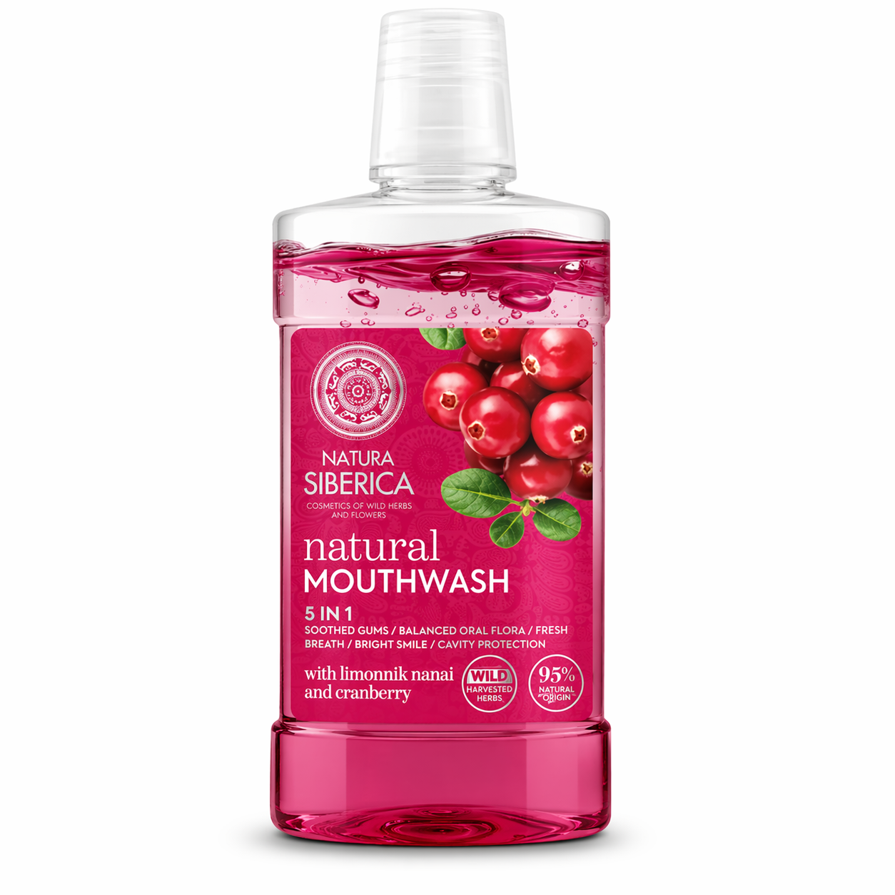 Natura Siberica Natural Mouthwash – Limonnik Nanai & Cranberry