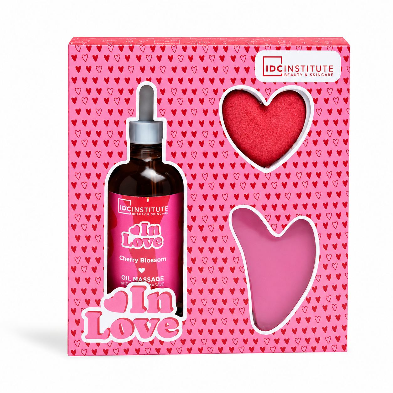 IDC Institute – "In Love" Cherry Blossom Massage Oil & Facial Care Gift Set